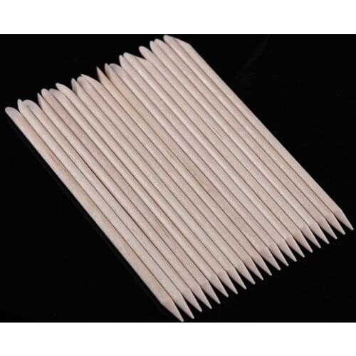 20 Pcs Nail Art Design Orange Wood Stick Sticks Cuticle Pusher Remover Manicure Pedicure Care Tool Products