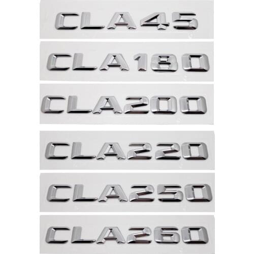 Auto Sticker for Mercedes-benz CLA Class 45 220 260 Benz AMG CLA180 CLA200 CLA250 W205 W177 W176 W168 Rear Decal Metal Badge
