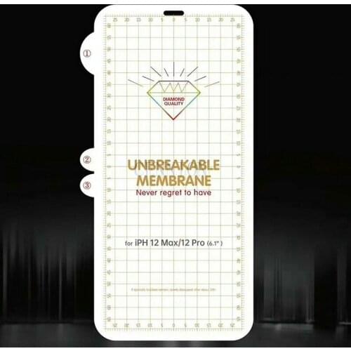 Free CN Post 100pcs Clear Matte Invisible Hydrogel Film Screen Protector for iPhone 12 mini 5.4 6.1 pro max 6.7 11 front back