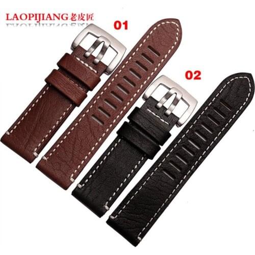 Laopijiang Watch with a leather strap male thick line for 1861 bo. 1927 Fashion strap 24mm