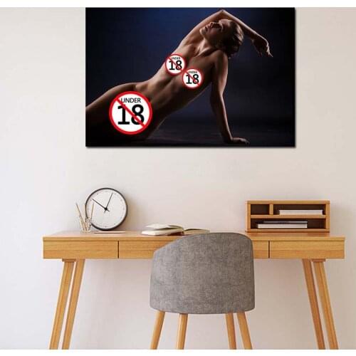 Decorative Canvas Paintings Sexy Young Girl Hot Body Photo Posters and Prints Wall Art For Room Decor