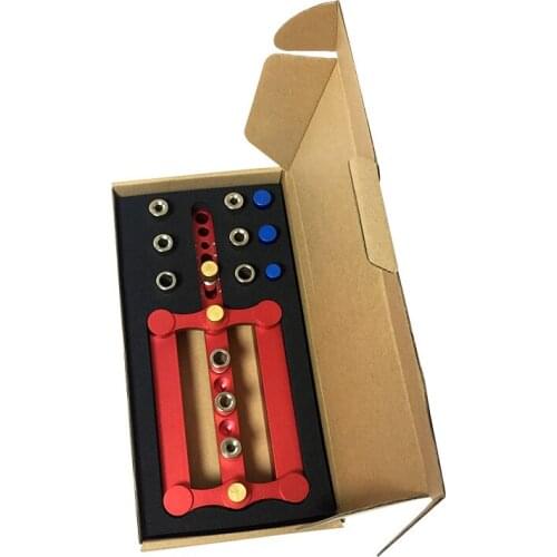 Woodworking Straight Hole Locator Round Wood Dowel Hole Puncher Locator Hole Opener DIY Woodworking Drilling Tool