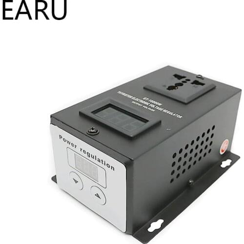 AC 0-220V 10000W SCR Electronic Voltage Regulator Temperature Light Fan Motor Speed Adjust Controller Dimming Dimmer Thermostat