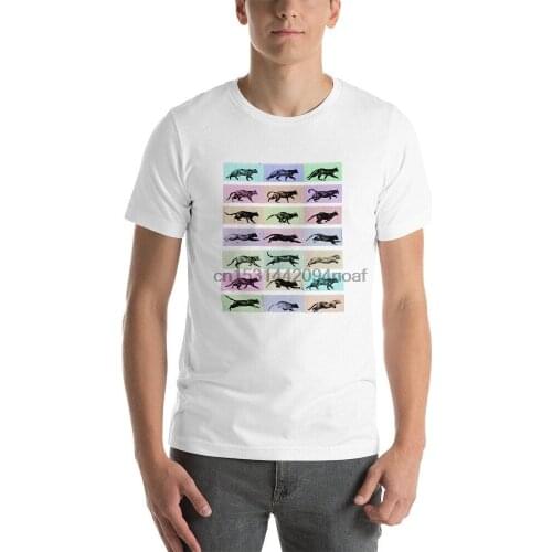 Time Lapse Motion Study Cat White and Color Cat Lover Kitty Cats Kittens Short Sleeve Unisex T Shirt