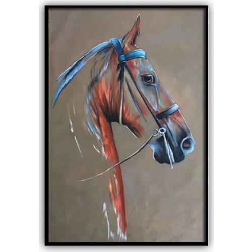 Oil painting horse 2020 New Year hand painted Modern creative painting Canvas Painting art Unique design 2020061202