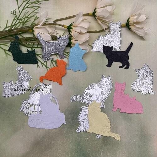 New Cat decoration Metal Cutting Dies for DIY Scrapbooking Album Paper Cards Decorative Crafts Embossing Die Cuts