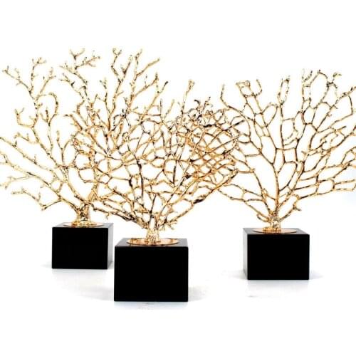 Metal coral tree crafts decoration sculpture home decoration gifts crafts accessories
