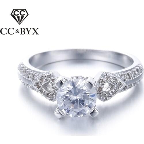 Fashion rings for women 2016 wedding jewelleries with CZ engagement ring mariage gift bijoux femme anel feminino CC050