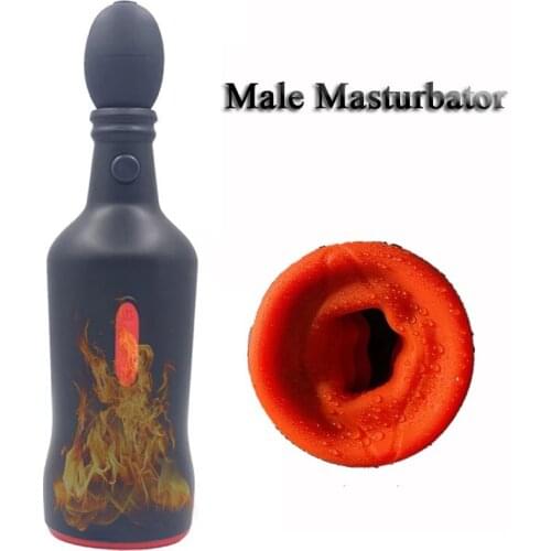Male Masturbator Automatic Blowjob Heating Sucking Masturbation Cup Penis Sex Toys for Men Oral Stimulator Machine Adults Goods
