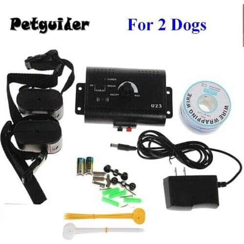 Underground Electric Dog Pet Fencing System In-Ground Electric Dog Fence Shock Collar Dog Training Trainer Collar For 2 Dogs