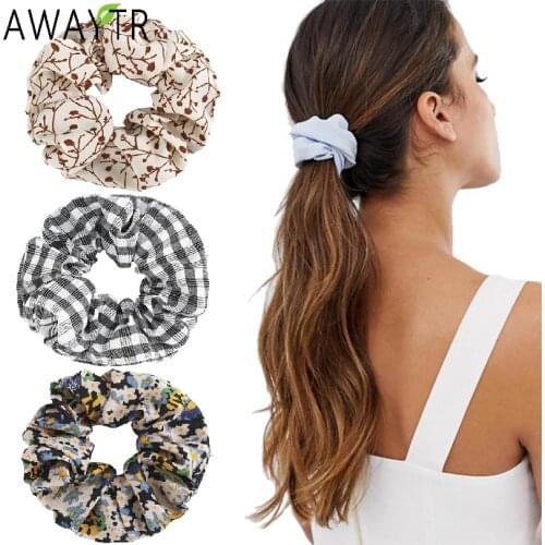 AWAYTR Woman Hair Ties Beads Girls Elastic Scrunchies Rubber Bands Ponytail Holders Hair Accessories Elastic Hair Band Headbands