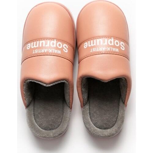 Men Women Slippers Winter Warm Solid Flip Flop Shoes Couple Home Fashion Non-slip Waterproof Flat Indoor Casual House Slides