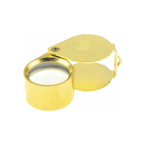 Teardrop Shape 30X 21mm Lens Folding Jewelry Watch Loupe Magnifying Glass