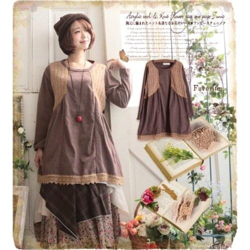 Feestjurken gothic mori girl invierno mujer vestidos de renda wrap cotton maxi hippie boho wool curto winter autumn women dress