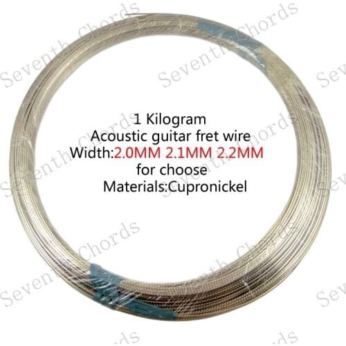 1 Kilogram 2.0mm 2.2mm 2.4mm Quality Cupronickel Acoustic Guitar fret wire Copper Nickel Alloy Guitar Fingerboard line fret wire
