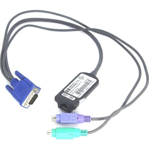 396632-001 IP KVM CAT5 PS/2 RJ45-to-VGA Interface Adaptor 520-290-505 (used)