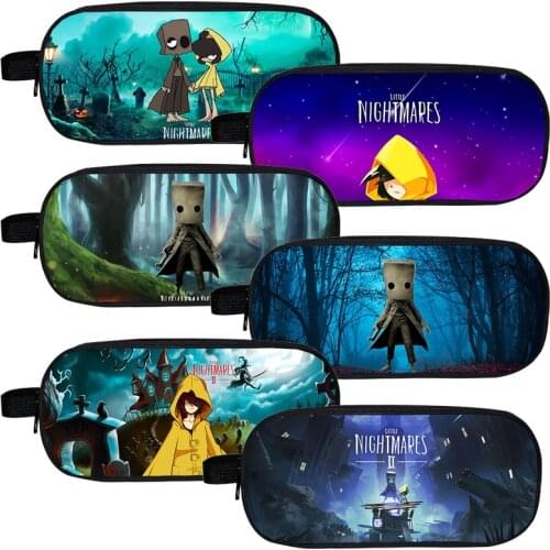 3D Print Little Nightmares 2 Cosmetic Bag Women Pencil Case Storage Cartoon Kids School Supplies Stationery Zipper Make Up Pouch