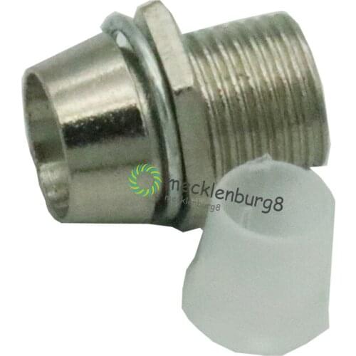 5PCS 5MM Chrome Silver Metal Bezel LED Holder Mount Panel Display Base Rubber