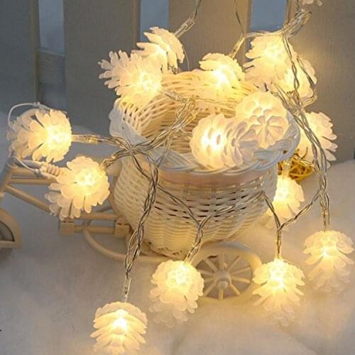 5M 20 LED Pine Cone Led String Fairy Light Christmas Tree Festival Party Wedding Decorations for home Muliti Color Available