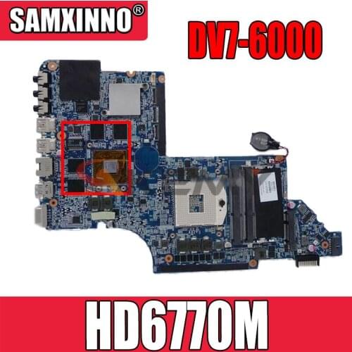 639391-001 665991-001 Main board For HP Pavilion DV7 DV7-6000 laptop motherboard PGA989 HM65 GPU HD 6770M DDR3 100% test work
