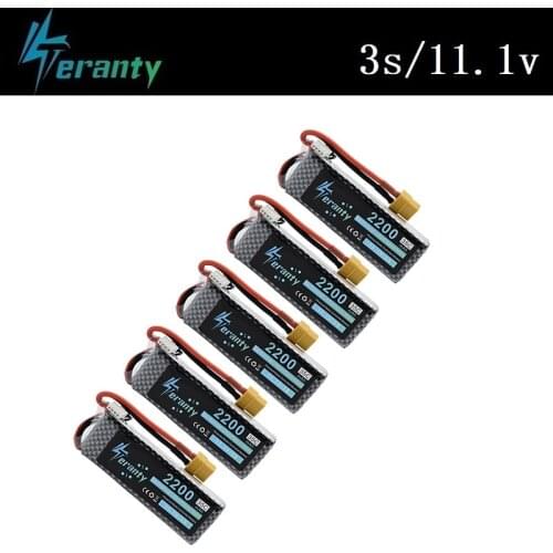 3s 2200mAh 11.1v Rechargeable Bettary for Rc Helicopter RC boat RC Robots 3s LiPo battery for RC Cars toys Car Tanks 5Pcs/sets