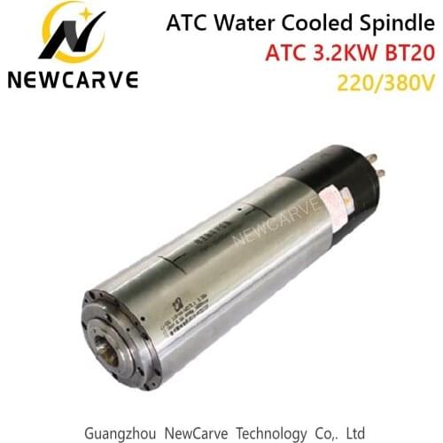 ATC spindle 3.2kw 110mm 18000rpm water cooled automatic tool change spindle with BT30 220V 380V NEWCARVE