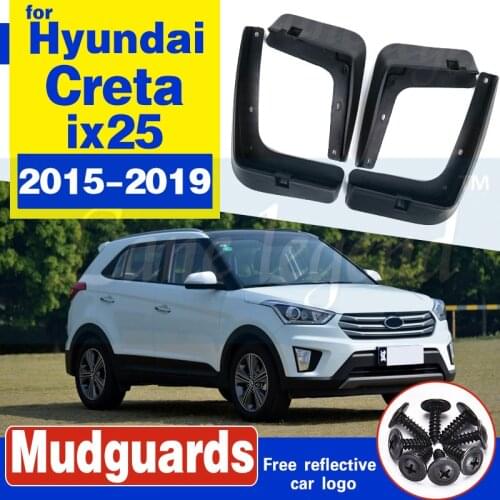 4Pcs Car Front Rear Mud Flap Mudguards Splash Guards For Hyundai Creta ix25 2015 2016 2017 2018 2019