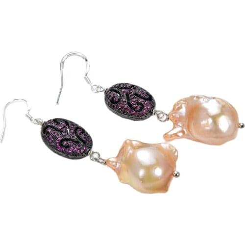 JK Baroque Keshi Freshwater Cultured Freshwater Cultured Pearl Earrings
