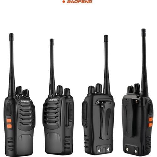BaoFeng 2pcs BF-888S Walkie Talkie USB Charge Adapter With Earphone UHF 400-470MHZ 2-Way Radio 16CH Long Range