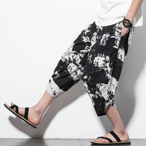 Summer Men Streetwear Solid Harem Pants 2019 Joggers Pants Mens Harajuku Sweatpants Casual Wide Leg