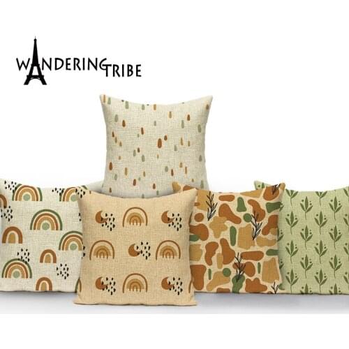 Plant Style Cushion Case Cushion Sofa Cushion Cover Flower Pattern Pillow Decorative Pillowcase Camouflage Printing Pillow Cover