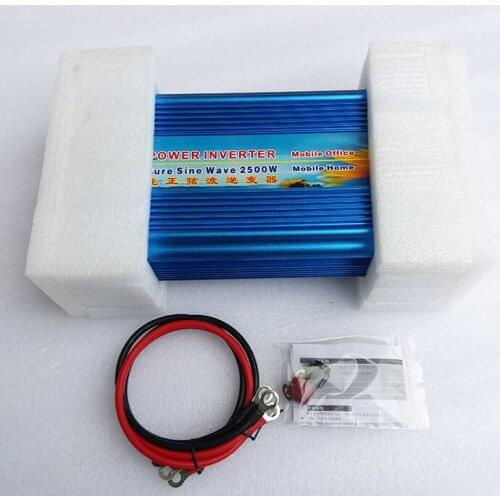 DC-AC 2500W Pure Sine Wave Inverter 12V To 220V Converter Electric Power Supply
