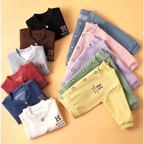 Kids Knitting Shirt Autumn Coat Baby Boys And Girls Cardigan Coat Fashion Printed Cartoon Children Sweater 1-6 Age Girls Clothes