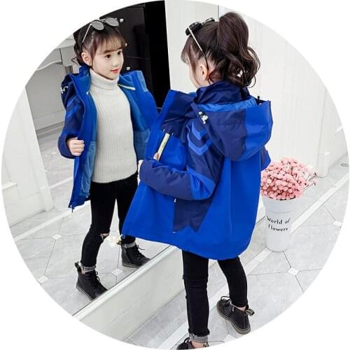 Childrens winter jacket new windproof waterproof three-in-one thick warm jacket for girls winter kids clothes girls winter coat
