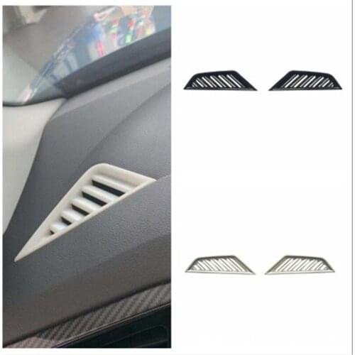 For VW TAYRON 2017 2018 Car Dashboard Front Air Outlet Frame Trim Cover ABS Car Styling Moldings Decoration Auto Accessories