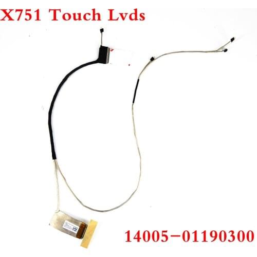 X751 Touch Lvds For X751 X751LD X751L LN LX X751MA F751 laptop screen line cable P/N 14005-01190300 LCD LED Video Flex Cable