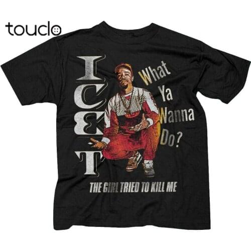 Ice T Girl Tried To Kill Me Black Mens Graphic T-Shirt New