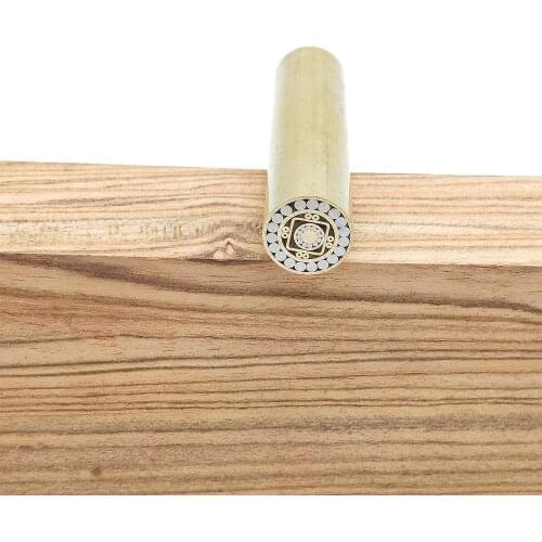 Mosaic Pin Make knife slingshot Handle screw Nut rivet (12mm x 40mm) brass and stainless steel Tube Universe mystery