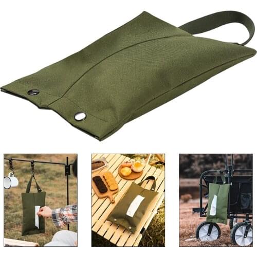 Non-woven Tissue Storage Bag Outdoor Hiking Holder Car Home Office Tissue