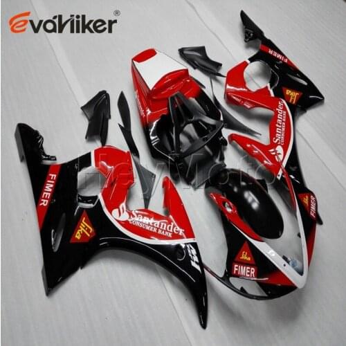 ABS Plastic fairing for YZFR6 2003 2004 2005 YZF R6 03 04 05 red black motorcycle bodywork kit H2
