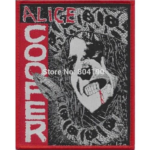 3.9" Alice Cooper Killer Patch England Manowar Tank band iron on woven band music transfer