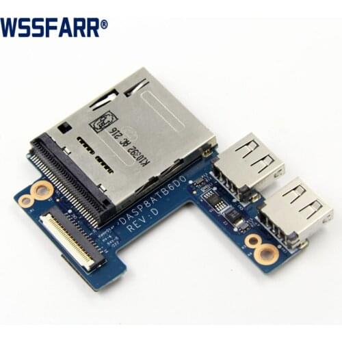 Card Reader Board USB Port FOR HP FOR ENVY 17 17-1000 Series DASP8ATB6D0