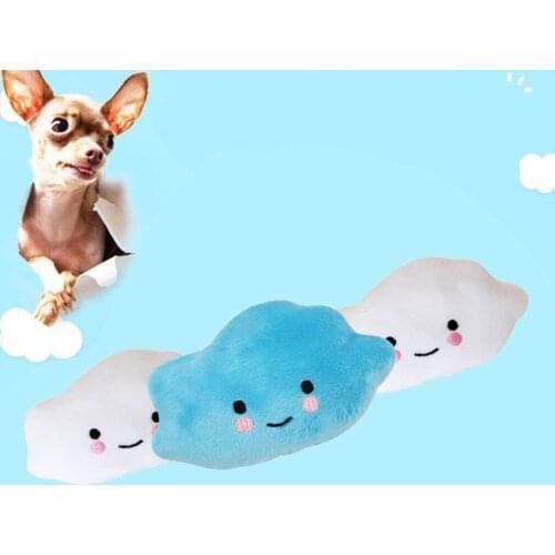 PT022 Fleece Chew Play Toys Pet Squeaky Puppy Chew Squeaker Quack Sound Doll Toy Creative Simulation Donut Pet Supplies Dog Toys