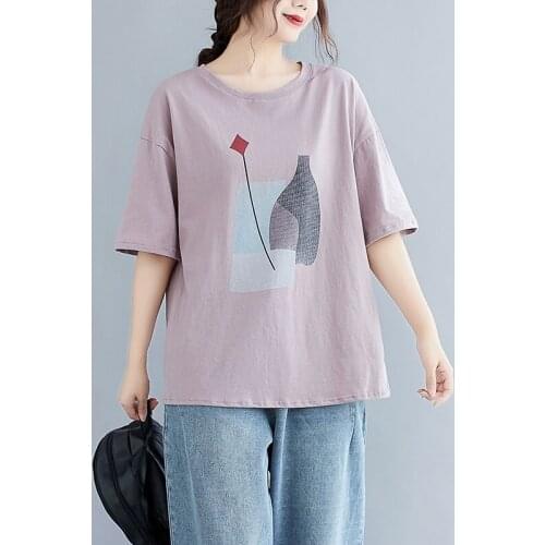 Plus Size Chinese Style Clothing Women Top 2020 Summer T-Shirt Streetwear Women Short Sleeve Harajuku Oriental Tshirt 11770