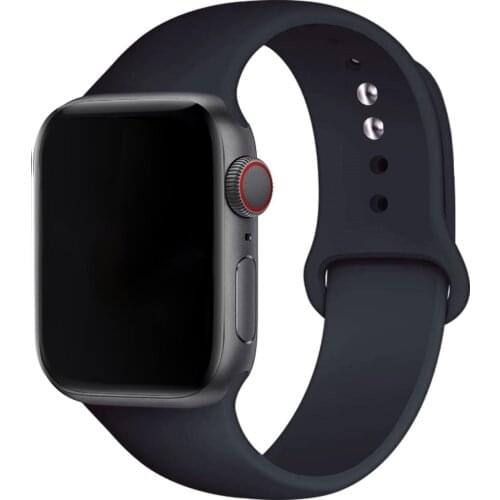 Silicone Strap For apple Watch band 44mm 40mm 38mm 42mm Rubber belt smartwatch watchband bracelet iWatch 3 4 5 se 6 E 5 4 3 2 1