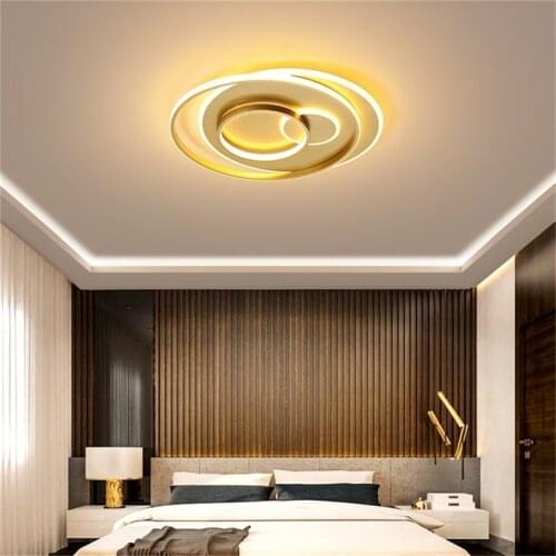 SAROK Modern Ceiling Lights LED Fixtures 220V 110V with Remote 3 Colors Dimmable Home Decorative For Bedroom