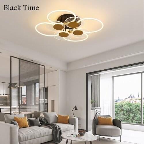 Modern LED Ceiling Light Home Indoor 110V 220V Ceiling Lamps for Living Room Bedroom Study Dining Room Kitchen Lighting Fixtures