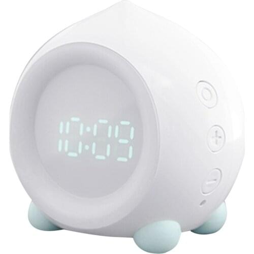 Alarm Clock LED Display Digital Alarm Clock Snooze Night Light Clock with Date Temperature for Bedroom Home Office Travel