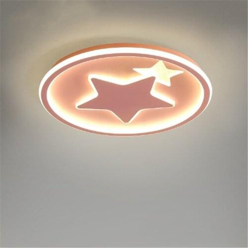 LED New personality bedroom warm romantic ceiling lamp cartoon fashion childrens room ultra-thin lamps