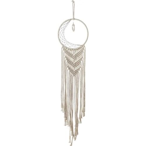 Woven Dream Catcher Crystal Stone Pendant Bedroom Pendant Home Ins Wall Hanging Wall Decoration Tapestry